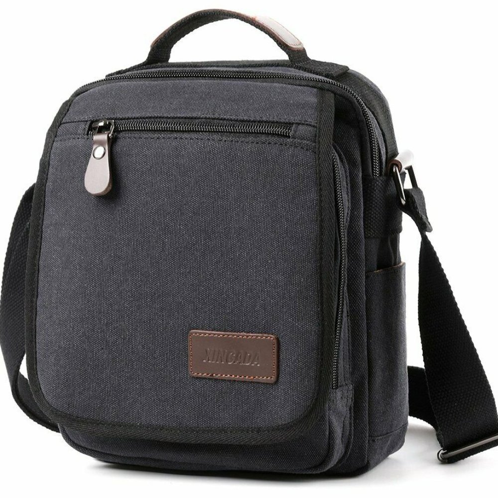 XINCADA Mens Bag Messenger Bag Canvas Shoulder Bags Travel Man Purse Crossbody